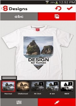 2 Aplikasi Desain Baju Android Terbaik - T shirtdesign Snaptee